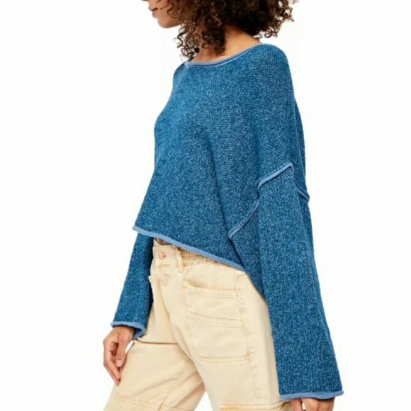 🎉HP🎉FREE PEOPLE Oversized Cotton Top sweater - M - Picture 4 of 5
